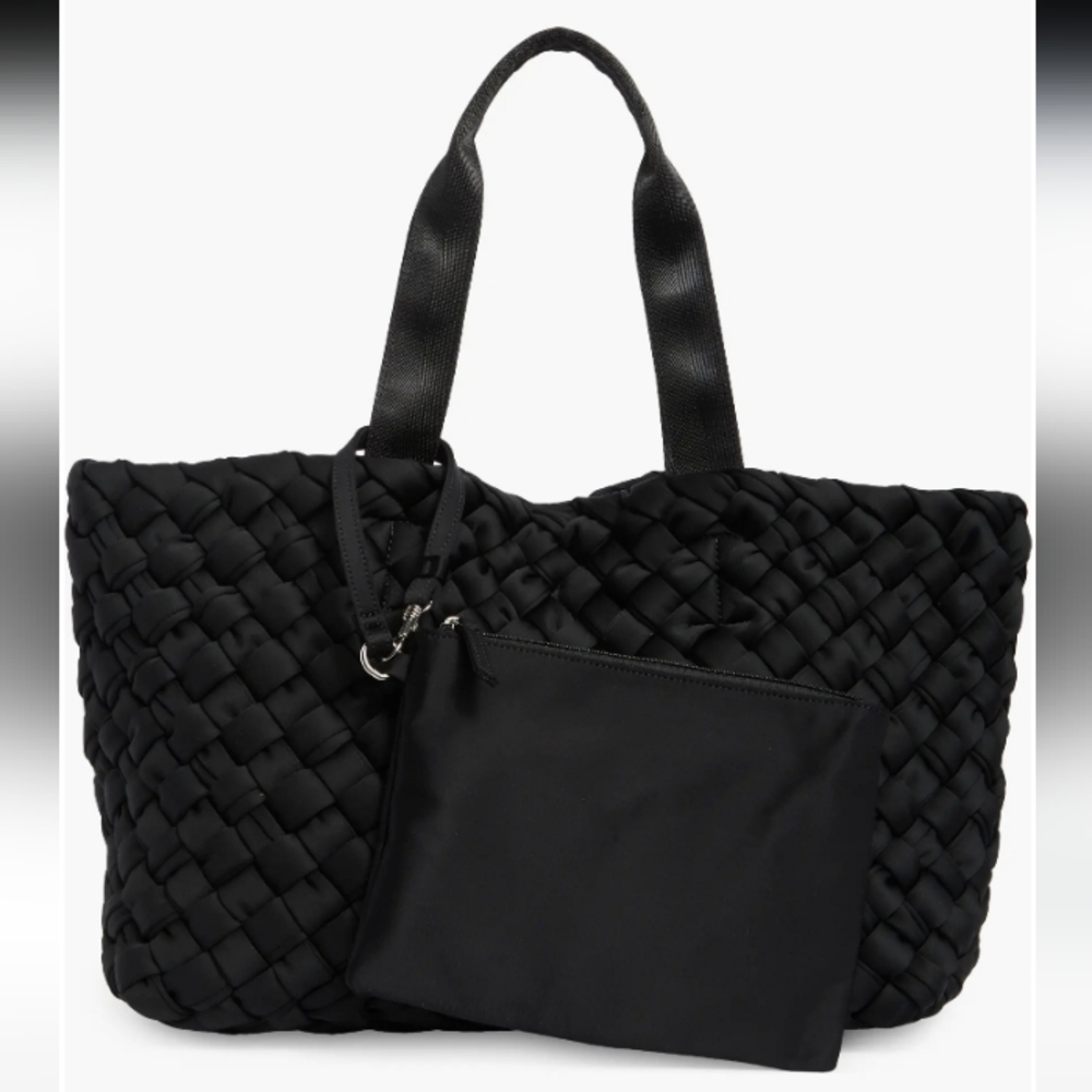 Bcbgmaxazria Women's Large Neoprene Woven Tote Bag